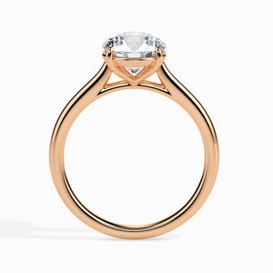 50-Pointer Lab Grown Solitaire 18K Rose Gold Ring for Women JL AU LG G 19001R