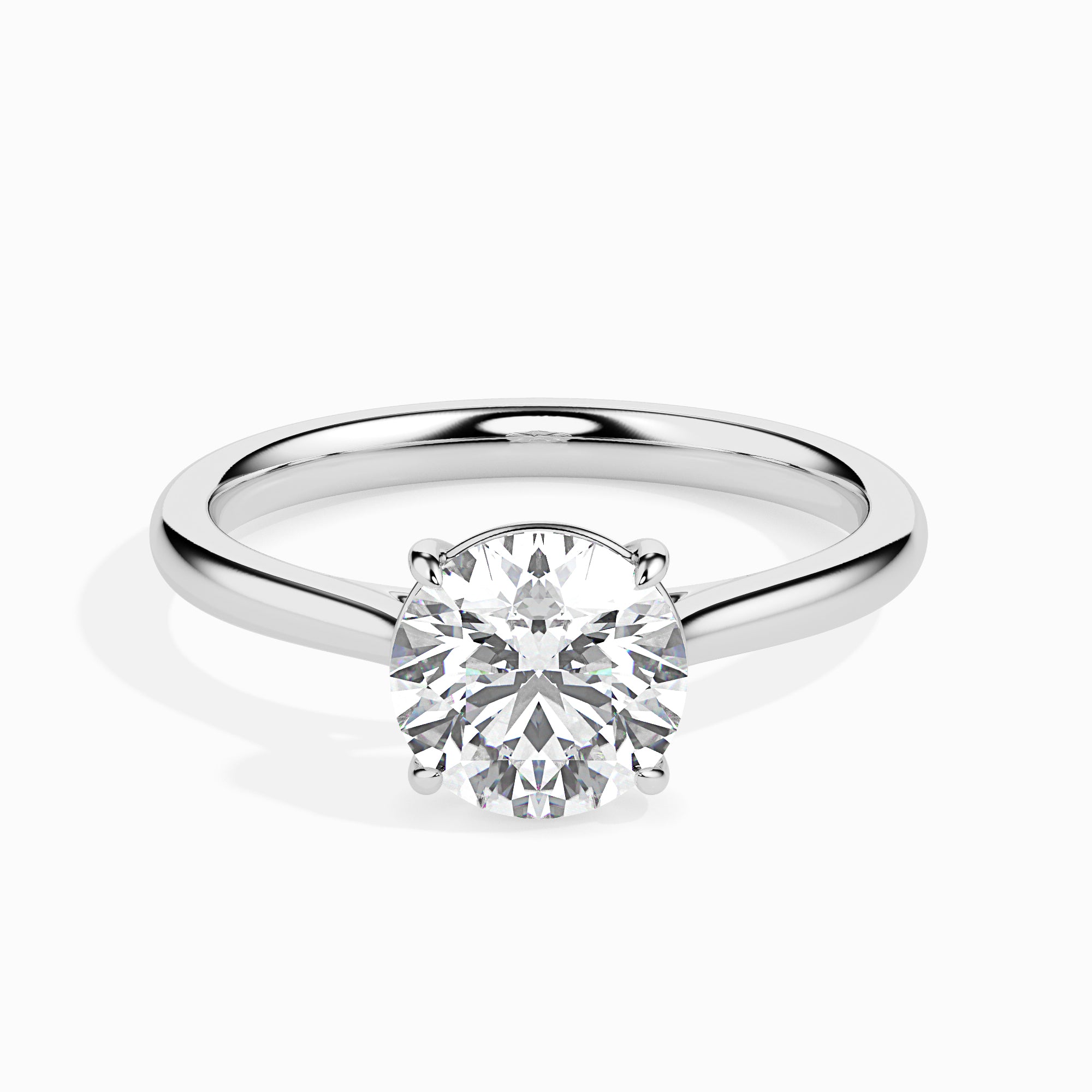 50-Pointer Platinum Solitaire Ring for Women JL PT 19001-A   Jewelove