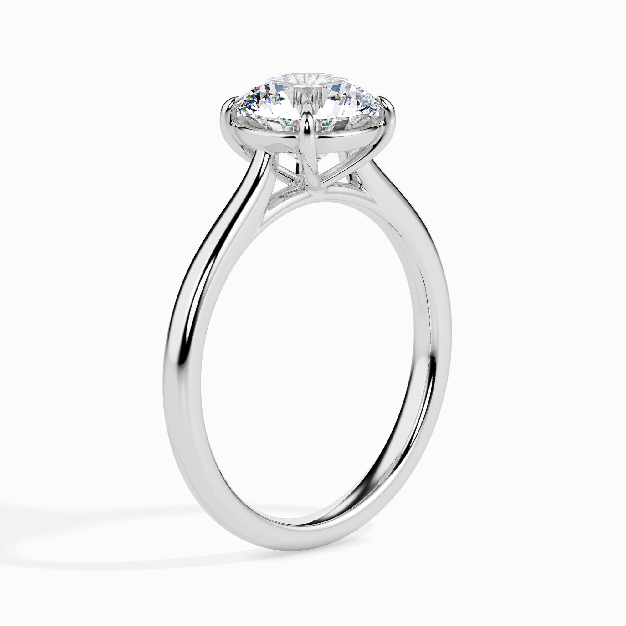 50-Pointer Lab Grown Solitaire Platinum Ring for Women JL PT LG G 19001