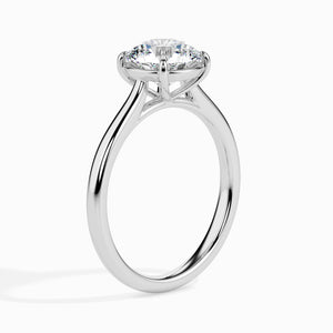 70-Pointer Lab Grown Solitaire Platinum Ring for Women JL PT LG G 19001-A