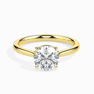 1 Carat Solitaire Diamond 18K Yellow Gold Ring JL AU 19001Y-C