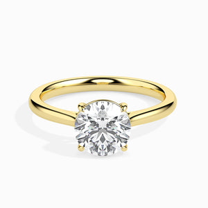 50-Pointer Lab Grown Solitaire Diamond 18K Yellow Gold Ring JL AU LG G 19001Y