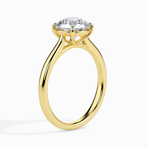 1-Carat Lab Grown Solitaire Diamond 18K Yellow Gold Ring JL AU LG G 19001Y-B