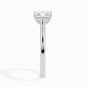 50cts. Princess cut Diamond Solitaire Platinum Ring JL PT 19002-A