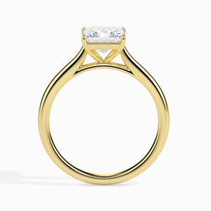 70-Pointer Princess Cut Solitaire 18K Yellow Gold Ring JL AU 19002Y-B