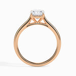 Load image into Gallery viewer, 50-Pointer Cushion Cut Solitaire Diamond 18K Rose Gold Ring JL AU 19003R-A
