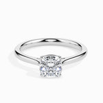 Load image into Gallery viewer, 70-Pointer Cushion Cut Solitaire Diamond Platinum Ring JL PT 19003-B
