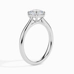 Load image into Gallery viewer, 30-Pointer Cushion Cut Solitaire Diamond Platinum Ring JL PT 19003
