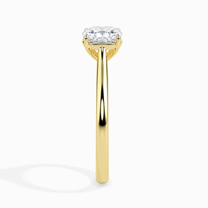 70-Pointer Cushion Cut Solitaire 18K Yellow Gold Ring JL AU 19003Y-B   Jewelove.US