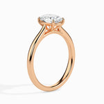Load image into Gallery viewer, 70-Pointer Oval Cut Solitaire 18K Rose Gold Ring JL AU 19004R-B   Jewelove.US
