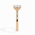 Load image into Gallery viewer, 50-Pointer Emerald Cut Solitaire Diamond 18K Rose Gold Solitaire Ring JL AU 19005R-A
