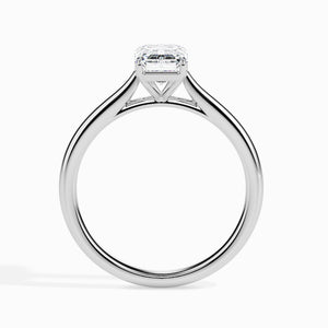 70-Pointer Emerald Cut Solitaire Platinum Ring JL PT 19005-B   Jewelove.US