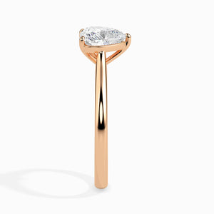 70-Pointer Heart Cut Solitaire Diamond 18K Rose Gold Ring JL AU 19008R-B   Jewelove.US