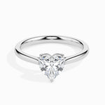 Load image into Gallery viewer, 50-Pointer Heart Cut Solitaire Diamond Platinum Ring JL PT 19008-A   Jewelove.US
