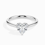 Load image into Gallery viewer, 70-Pointer Heart Cut Solitaire Diamond Platinum Ring JL PT 19008-B   Jewelove.US
