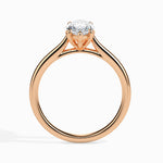 Load image into Gallery viewer, 50-Pointer Marquise Cut Solitaire Diamond 18K Rose Gold Ring JL AU 19009R-A   Jewelove.US
