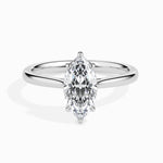 Load image into Gallery viewer, 30-Pointer Marquise Cut Solitaire Diamond Platinum Ring JL PT 19009
