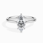 Load image into Gallery viewer, 50-Pointer Marquise Cut Solitaire Diamond Platinum Ring JL PT 19009-A   Jewelove.US
