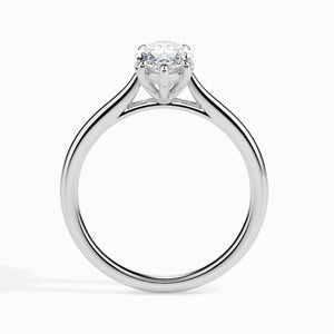 30-Pointer Marquise Cut Solitaire Diamond Platinum Ring JL PT 19009   Jewelove.US