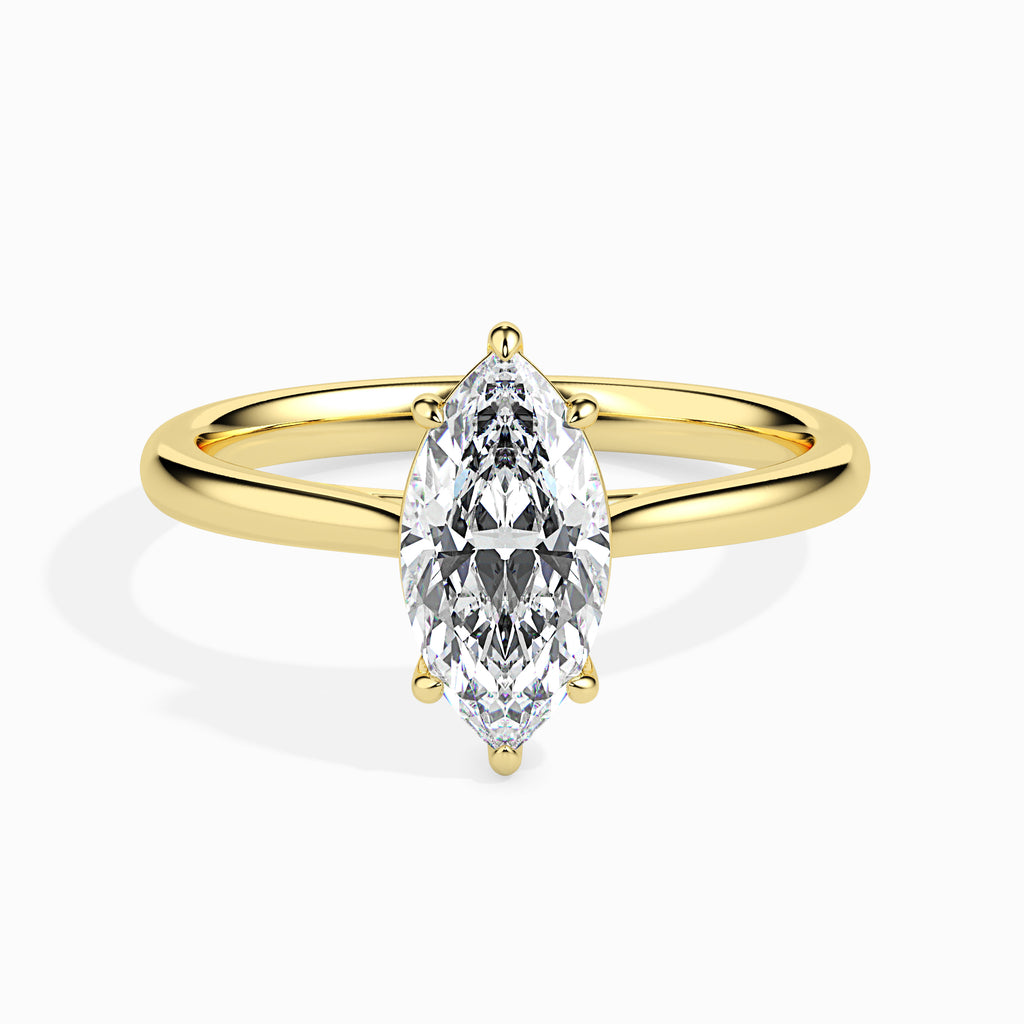 30-Pointer Marquise Cut Solitaire Diamond 18K Yellow Gold Ring JL AU 19009Y   Jewelove.US