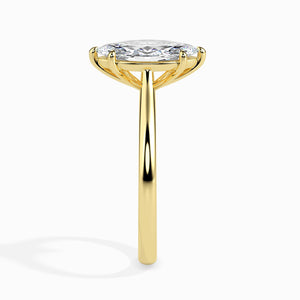 70-Pointer Marquise Cut Solitaire Diamond 18K Yellow Gold Ring JL AU 19009Y-B   Jewelove.US