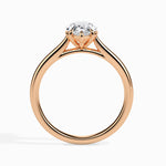 Load image into Gallery viewer, 50-Pointer Pear Cut Solitaire Diamond 18K Rose Gold Ring JL AU 19010R-A
