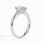 Load image into Gallery viewer, 70-Pointer Pear Cut Solitaire Diamond Platinum Ring JL PT 19010-B
