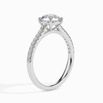 Load image into Gallery viewer, 1-Carat Platinum Solitaire Diamond Shank Ring for Women JL PT 19011-C   Jewelove
