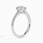 Load image into Gallery viewer, 70-Pointer Platinum Solitaire Diamond Shank Ring for Women JL PT 19011-B
