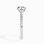 Load image into Gallery viewer, 70-Pointer Platinum Solitaire Diamond Shank Ring for Women JL PT 19011-B

