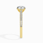 Load image into Gallery viewer, 1-Carat Solitaire Diamond Shank 18K Yellow Gold Ring JL AU 19011Y-C
