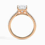 Load image into Gallery viewer, 1-Carat Princess Cut Solitaire Diamond Shank 18K Rose Gold Ring JL AU 19012R-C
