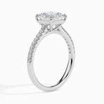 Load image into Gallery viewer, 30-Pointer Princess Cut Solitaire Diamond Shank Platinum Ring JL PT 19012
