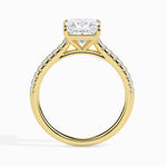 Load image into Gallery viewer, 70-Pointer Princess Cut Solitaire Diamond Shank 18K Yellow Gold Ring JL AU 19012Y-B   Jewelove.US
