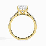 Load image into Gallery viewer, 50-Pointer Princess Cut Solitaire Diamond Shank 18K Yellow Gold Ring JL AU 19012Y-A   Jewelove.US
