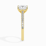 Load image into Gallery viewer, 1-Carat Princess Cut Solitaire Diamond Shank 18K Yellow Gold Ring JL AU 19012Y-C
