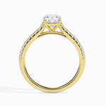 Load image into Gallery viewer, 30-Pointer Cushion Cut Solitaire Diamond Shank 18K Yellow Gold Ring JL AU 19013Y
