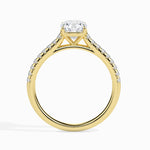 Load image into Gallery viewer, 70-Pointer Cushion Cut Solitaire Diamond Shank 18K Yellow Gold Ring JL AU 19013Y-B
