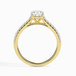 Load image into Gallery viewer, 70-Pointer Cushion Cut Solitaire Diamond Shank 18K Yellow Gold Ring JL AU 19013Y-B   Jewelove.US
