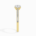 Load image into Gallery viewer, 70-Pointer Cushion Cut Solitaire Diamond Shank 18K Yellow Gold Ring JL AU 19013Y-B   Jewelove.US
