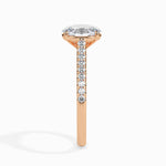 Load image into Gallery viewer, 70-Pointer Oval Cut Solitaire Diamond Shank 18K Rose Gold Ring JL AU 19014R-B   Jewelove.US
