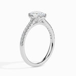 Load image into Gallery viewer, 30-Pointer Oval Cut Solitaire Diamond Shank Platinum Ring JL PT 19014   Jewelove.US
