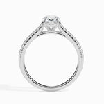 Load image into Gallery viewer, 30-Pointer Oval Cut Solitaire Diamond Shank Platinum Ring JL PT 19014   Jewelove.US
