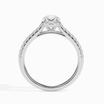 Load image into Gallery viewer, 50-Pointer Oval Cut Solitaire Diamond Shank Platinum Ring JL PT 19014-A   Jewelove.US
