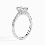 Load image into Gallery viewer, 70-Pointer Emerald Cut Solitaire Diamond Shank Platinum Ring JL PT 19015-B
