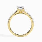 Load image into Gallery viewer, 70-Pointer Emerald Cut Solitaire Diamond Shank 18K Yellow Gold Ring JL AU 19015Y-B   Jewelove.US
