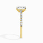 Load image into Gallery viewer, 70-Pointer Emerald Cut Solitaire Diamond Shank 18K Yellow Gold Ring JL AU 19015Y-B   Jewelove.US
