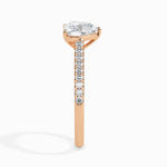 Load image into Gallery viewer, 50-Pointer Heart Cut Solitaire Diamond Shank 18K Rose Gold Ring JL AU 19018R-A
