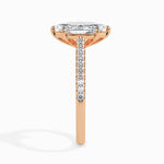 Load image into Gallery viewer, 70-Pointer Marquise Cut Solitaire Diamond Shank 18K Rose Gold Ring JL AU 19019R-B

