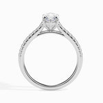Load image into Gallery viewer, 50-Pointer Marquise Cut Solitaire Diamond Shank Platinum Ring JL PT 19019-A
